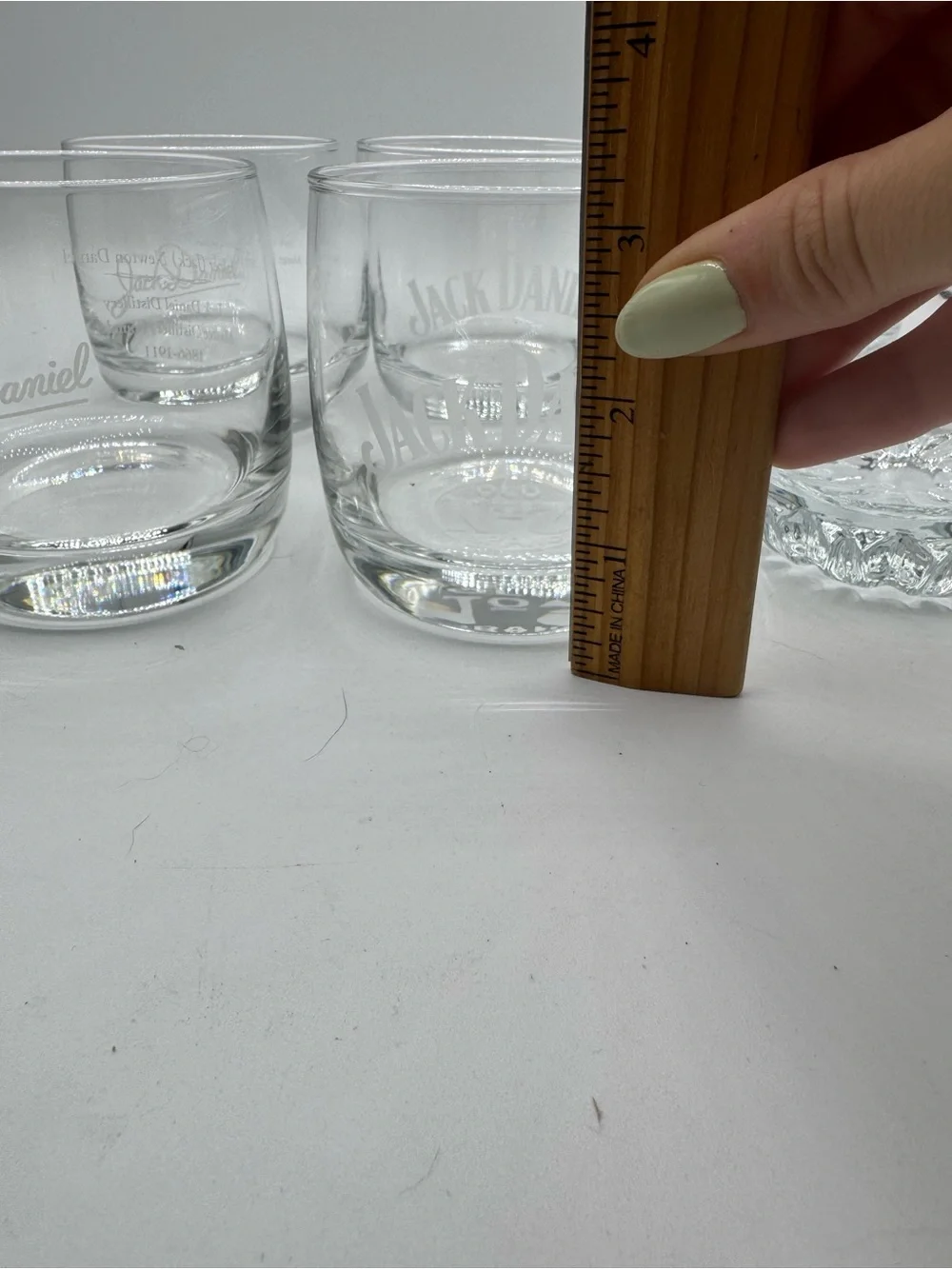 Alcohol Branded Rocks Glasses Set of Six Jack Daniels, Crown Royal